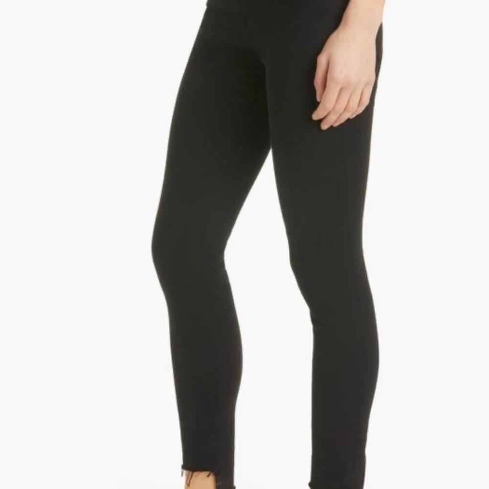 Frame Le High Skinny Ripped Raw Hem Ankle Jeans